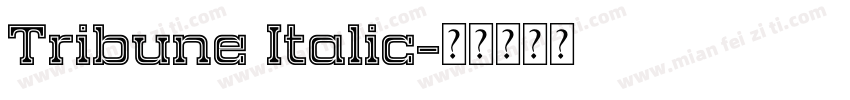 Tribune Italic字体转换
